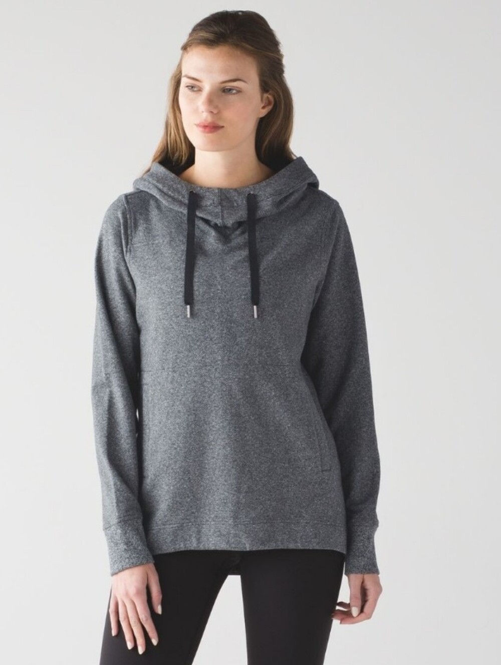 lululemon athletica Dark Gray Hooded Pullover Sweatshirt